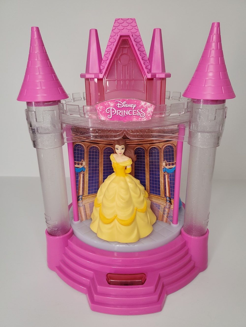 Disney Princess Light Sound Musical Carousel Palace Belle Cinderella Ariel Works